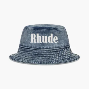 RHUDE DENIM BUCKET HAT